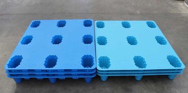 Resistensi Dampak Palet Blow Moulding Plastik Sembilan Kaki 4T 1200 * 800 mm Euro Pallet