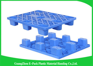 1200 * 1000mm Ekspor Biru Ekonomis Palet Plastik Nestable Mudah Susun Umur Panjang