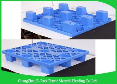 1200 * 1000mm Ekspor Biru Ekonomis Palet Plastik Nestable Mudah Susun Umur Panjang