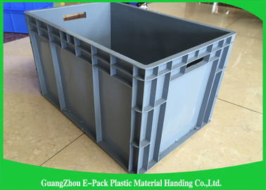 65 Liter Euro Stacking Containers Stackable Penghematan Ruang Penyimpanan Sisi Lurus
