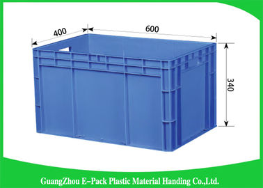65 Liter Euro Stacking Containers Stackable Penghematan Ruang Penyimpanan Sisi Lurus