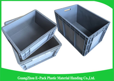 Gudang StandarEuro Stacking Containers Memindahkan Penyimpanan Abu-abu Ringan