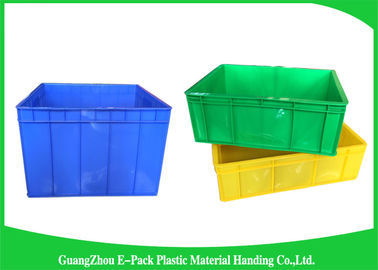 Wadah Plastik Stackable Kapasitas Besar, Penyimpanan Perputaran Transportasi Non-Slip