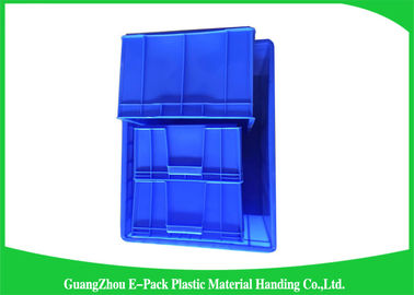 Baki Penyimpanan Plastik Lipat Persegi Panjang Umur Panjang 545 * 420 * 380mm