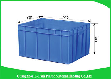Wadah Plastik Stackable Kapasitas Besar, Penyimpanan Perputaran Transportasi Non-Slip