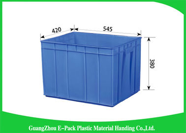 Baki Penyimpanan Plastik Lipat Persegi Panjang Umur Panjang 545 * 420 * 380mm