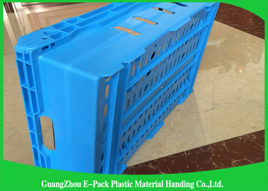Tempat Penyimpanan Plastik Stackable yang Disesuaikan, Peti Plastik Dilipat Dengan Tutup