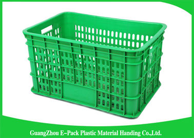 Peti Makanan Plastik Ekonomi Berventilasi Besar Dapat Didaur Ulang Untuk Pertanian 670 * 480 * 420mm