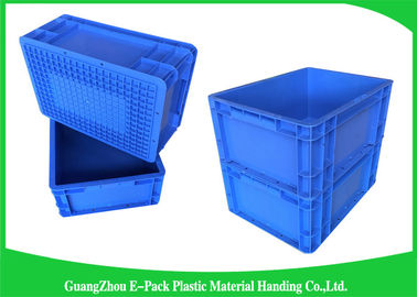 Transportasi Pergudangan Wadah Plastik Stackable Kapasitas Besar Biru
