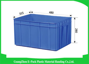 Transportasi Pergudangan Wadah Plastik Stackable Kapasitas Besar Biru