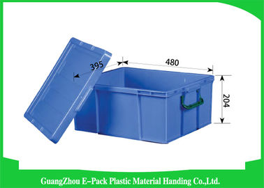 Logistik Virgin PP Stackable Plastic Containers, Tempat Penyimpanan Industri Standar
