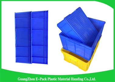 Wadah Penyimpanan Plastik Stackable Pertanian, Kotak Susun Euro Tahan Lama 610 * 420 * 150mm
