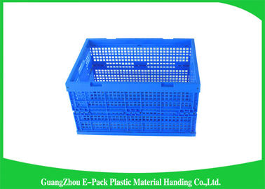 Food Grade Folding Plastic Crates Perlindungan Lingkungan 600 * 400 * 320mm