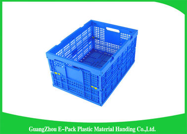 Food Grade Folding Plastic Crates Perlindungan Lingkungan 600 * 400 * 320mm