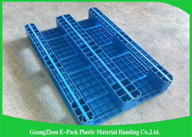 Palet Plastik Stackable Ukuran Standar, Palet Tugas Berat Berwajah Ganda Beban Tinggi