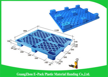 Palet Selip Plastik Hitam Stackable, Palet Plastik Ringan 100% Bahan Daur Ulang
