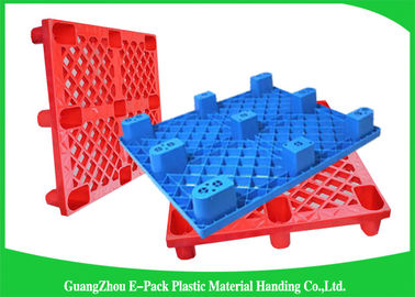Palet Plastik Nestable HDPE Industri Anti-Slip Dengan Dek Padat yang Tahan Lama
