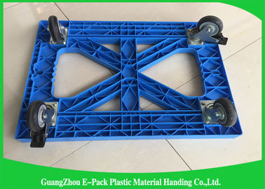 Logistik Stackable Plastic Moving Dolly Convenience Transport Umur Panjang