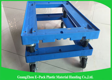 Bingkai Plastik Tic Moving Dolly 4 Roda Ramah Lingkungan Untuk Platform Industri