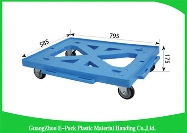 Logistik Stackable Plastic Moving Dolly Convenience Transport Umur Panjang