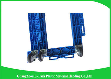 Disesuaikan Pallet Plastik Pindah Dolly100 - 150KG Kapasitas 612 * 412 * 145mm