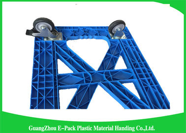 Stackable Plastic Moving Dolly Platform Cart Mengangkut Umur Panjang