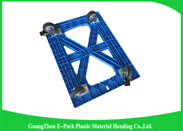 Stackable Plastic Moving Dolly Platform Cart Mengangkut Umur Panjang