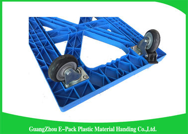 Stackable Plastic Moving Dolly Platform Cart Mengangkut Umur Panjang