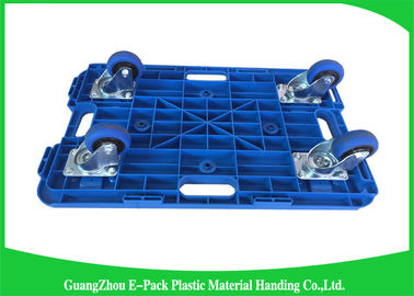150KG 4 Wheel Cart Dolly Untuk Peti Plastik, Dolly Pindah Tugas Berat yang Dapat Didaur Ulang