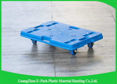 150KG 4 Wheel Cart Dolly Untuk Peti Plastik, Dolly Pindah Tugas Berat yang Dapat Didaur Ulang