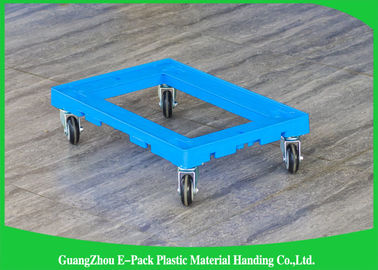 Disesuaikan Pallet Plastik Pindah Dolly100 - 150KG Kapasitas 612 * 412 * 145mm