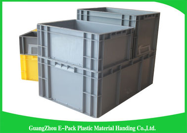 65 Liter Industri Euro Stacking Containers Penghematan Ruang Transportasi Lipat Tugas Berat