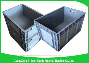 65 Liter Industri Euro Stacking Containers Penghematan Ruang Transportasi Lipat Tugas Berat