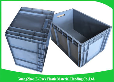 65 Liter Industri Euro Stacking Containers Penghematan Ruang Transportasi Lipat Tugas Berat