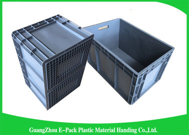 Mini Load Euro Containers Dengan Tutup, Kotak Susun Plastik Standar Bahan PP