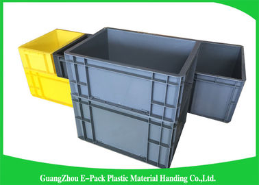 Pemegang Label Perekat Diri Wadah Penyimpanan Plastik Stackable, Kotak Penyimpanan Plastik Euro
