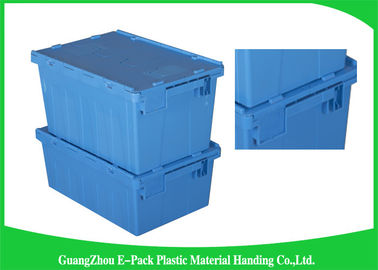 100% Baru Pp Plastic Attached Lid Containers Moving Storage Ringan