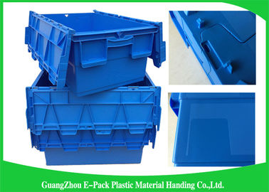 600 * 400 * 315mm Wadah Tutup Terlampir Plastik Bahan PP Stackable Dan Nestable