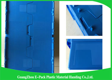 600 * 400 * 315mm Wadah Tutup Terlampir Plastik Bahan PP Stackable Dan Nestable