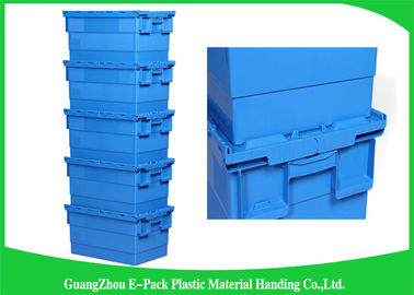 600 * 400 * 315mm Wadah Tutup Terlampir Plastik Bahan PP Stackable Dan Nestable