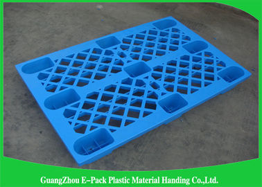 Palet Plastik Nestable Tugas Ringan Bawah Tunggal Kecil 1100 * 800 * 135mm