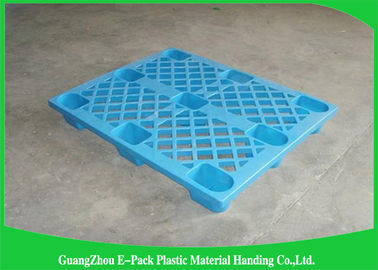 Palet Plastik Nestable Tugas Ringan Bawah Tunggal Kecil 1100 * 800 * 135mm
