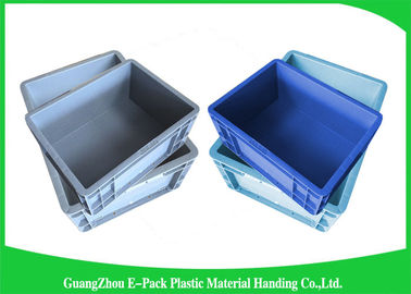 Wadah Susun Euro Plastik Gudang Standar Besar 800 * 600 * 340mm