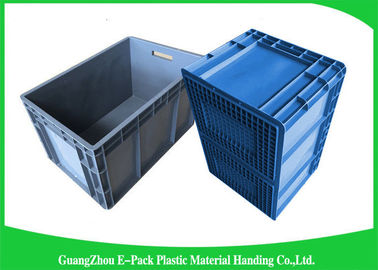 Wadah Susun Euro Plastik Gudang Standar Besar 800 * 600 * 340mm