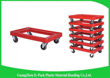 Platform Truck Plastic Moving Dolly Dengan Seri PD Konstruksi ABS Yang Kuat