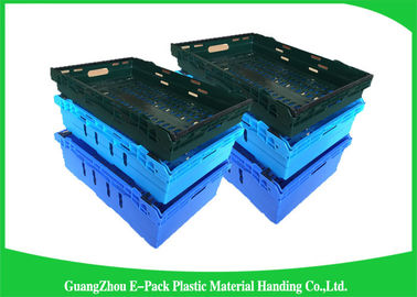 Mesh Transport Green Plastic Food Crates Storage Medicine Dapat Didaur Ulang
