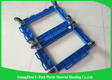 Platform Truck Plastic Moving Dolly untuk Kantor / Keranjang Dolly Plastik