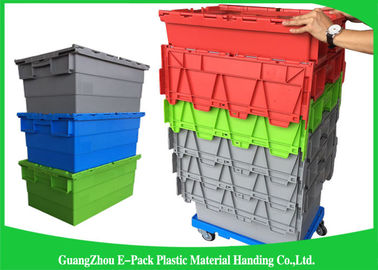 Wadah Penyimpanan Plastik Stackable Dengan Tutup Terlampir Tugas Berat