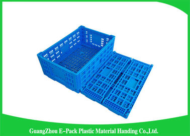 50mm Tinggi Lipat Tote / Peti Penyimpanan Plastik Dilipat
