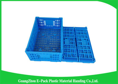 50mm Tinggi Lipat Tote / Peti Penyimpanan Plastik Dilipat
